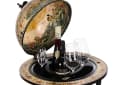 BIRENDY Barwagen Globus Schwarzweiß Deko Hausbar Bild 3
