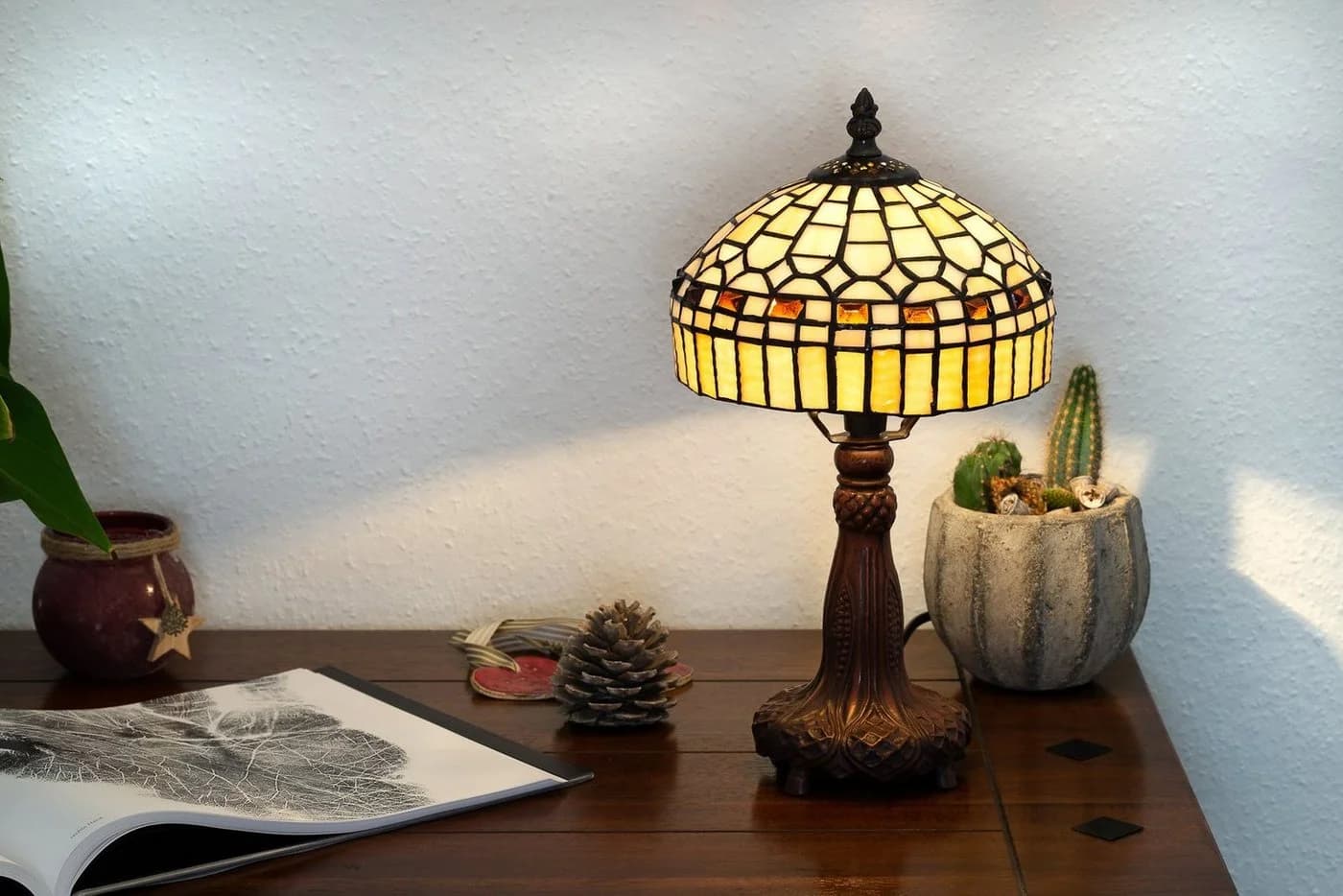BIRENDY Stehlampe Tiffany Style Moaikmotiv Ti145 Motiv Lampe Dekorationslampe - Bild 4