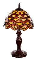 BIRENDY Tiffany Stehlampe Waben-Steine Tiff156 Motiv Bild 2