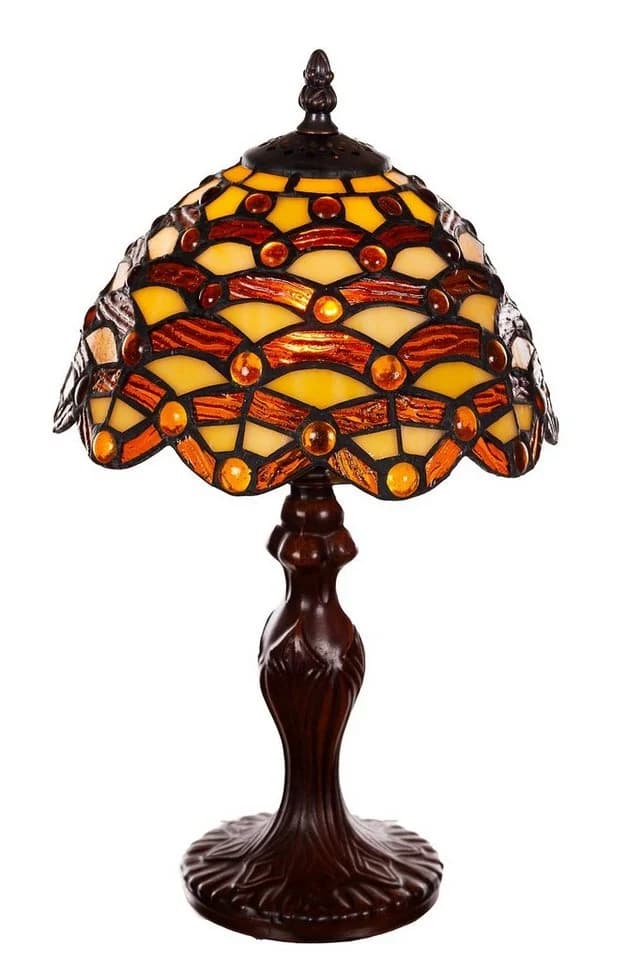 BIRENDY Tiffany Stehlampe Waben-Steine Tiff156 Motiv - Bild 2