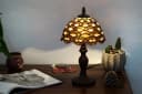 BIRENDY Tiffany Stehlampe Waben-Steine Tiff156 Motiv Bild 4