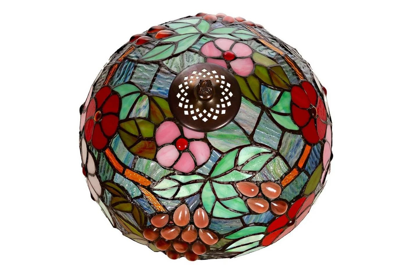 BIRENDY Tiffany Stehlampe Libelle 12 Zoll Bunt Glas - Bild 3