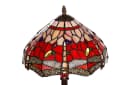 BIRENDY Stehlampe Tischlampe Tiffany Libelle Rot 12 Zoll Bild 1