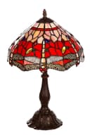 BIRENDY Stehlampe Tischlampe Tiffany Libelle Rot 12 Zoll Bild 2
