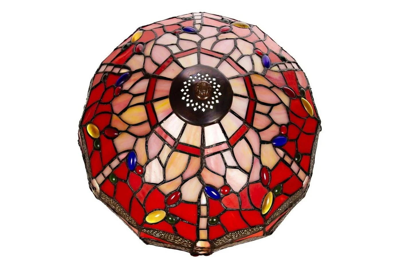 BIRENDY Stehlampe Tischlampe Tiffany Libelle Rot 12 Zoll - Bild 3