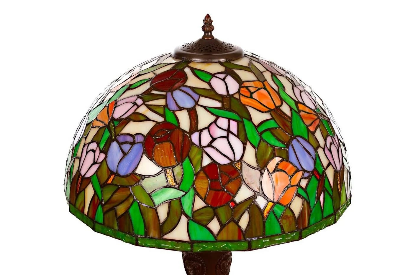 BIRENDY Stehlampe Tiffany-Stil 16 Zoll Libelle Rose