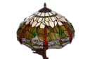 BIRENDY Stehlampe Tiffany-Stil Libelle Vogelnest 16 Zoll Rose Bild 1