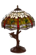 BIRENDY Stehlampe Tiffany-Stil Libelle Vogelnest 16 Zoll Rose Bild 2
