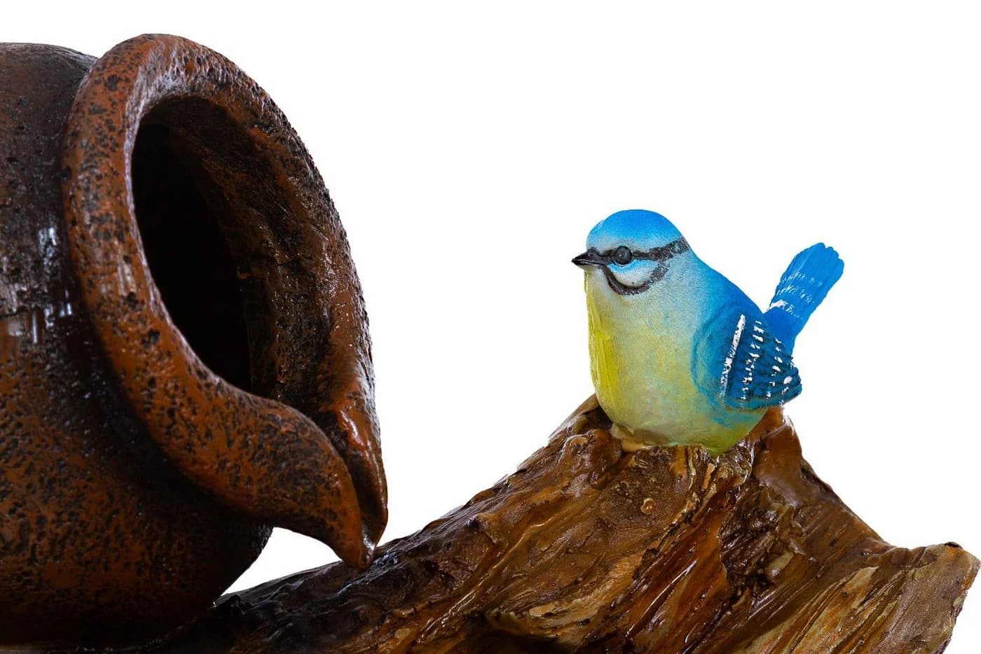 BIRENDY Zimmerbrunnen mit LED 76cm Vogel Deko Springbrunnen