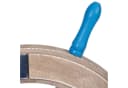 BIRENDY Dekoobjekt Steuerrad Holz Nautik Optik Beige-Türkis Bild 3