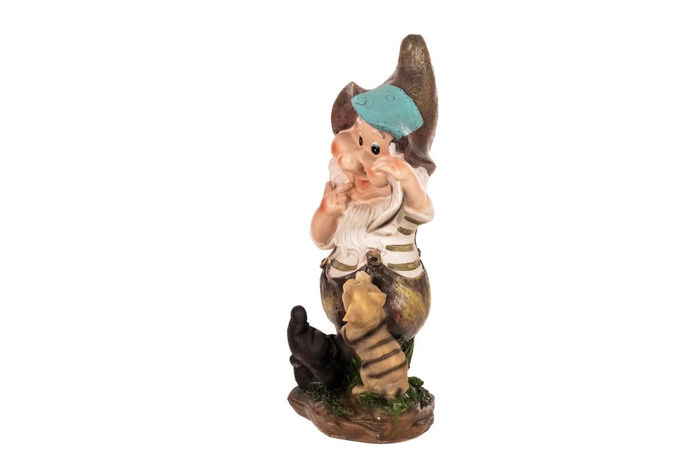 BIRENDY Gartenzwerg Katze XL 41cm Polyresin Dekofigur - Bild 3