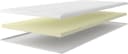 Älgdröm Tornby Topper Weiß Hybridschaum Allergiker geeignet Bild 5