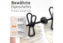 ECENCE Wand-Wäscheleine 2x Schwarz Flexibel Reise Bild 1