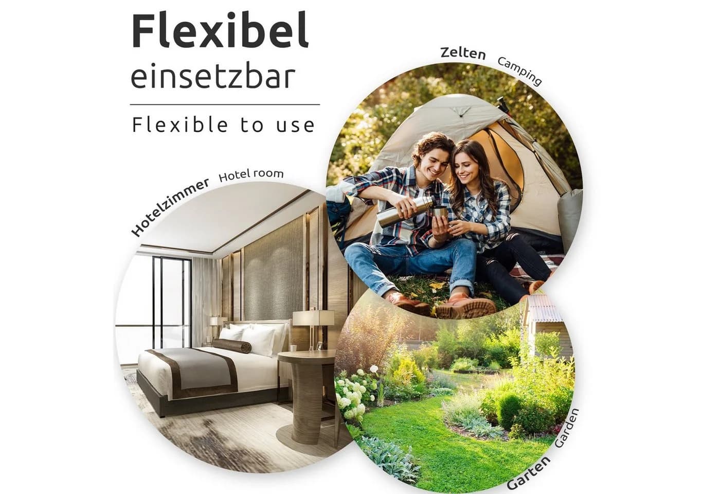 ECENCE Wand-Wäscheleine 2x Schwarz Flexibel Reise - Bild 3
