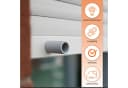 ECENCE Rollladen-Anschlagstopper 20er Set Grau 40mm Bild 1