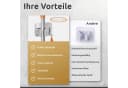 ECENCE Gerätehalter 4x Selbstklebend Silber Stahl Bild 1