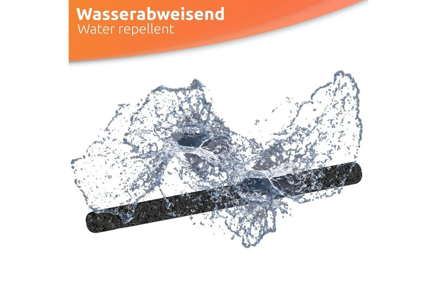 ECENCE Antirutsch-Aufkleber 12-tlg. Schwarz Selbstklebend