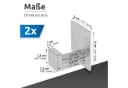 ECENCE Handtuchhalter 2x selbstklebend Edelstahl gebürstet silber Bild 3