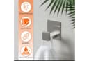 ECENCE Toilettenpapierhalter Set 3-tlg. Edelstahl Silber Selbstklebend Bild 1