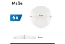 ECENCE Türstopper Wand 6x Selbstklebend Transparent 50mm Bild 4