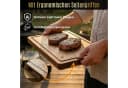 ECENCE Schneidebrett Akazienholz Saftrille beidseitig Bild 4