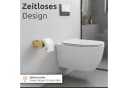 ECENCE Toilettenpapierhalter & Handtuchhaken Set Gold Edelstahl Bild 3