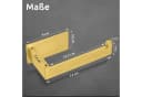 ECENCE Toilettenpapierhalter selbstklebend Edelstahl 304 Gold Bild 4