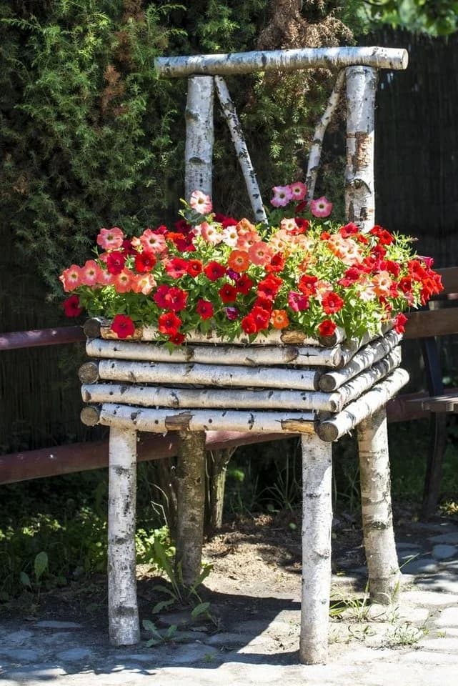 iWerk Birkenstamm Dekofigur 180 cm Natur - Bild 3