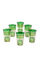 Marrakesch Orient & Mediterran Interior Teeglas 6er Set Grün Glas Bild 2