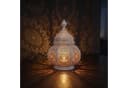 Marrakesch Orient & Mediterran Interior Teelichthalter Ziva Weiss Handarbeit Bild 1