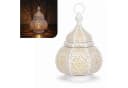 Marrakesch Orient & Mediterran Interior Teelichthalter Ziva Weiss Handarbeit Bild 2