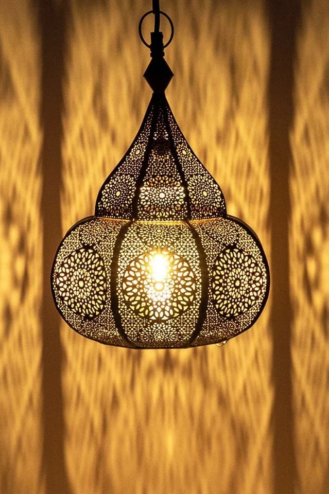 Marrakesch Orient & Mediterran Interior Pendelleuchte Ilham Gold Metall - Bild 4