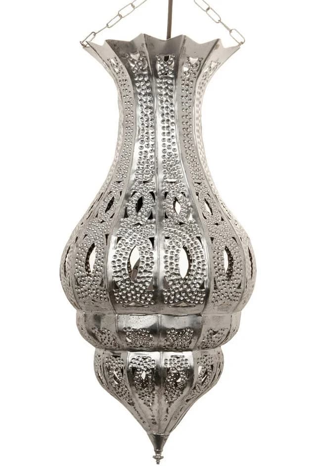 Marrakesch Orient Pendelleuchte Djamir Silber Handgefertigt - Bild 4