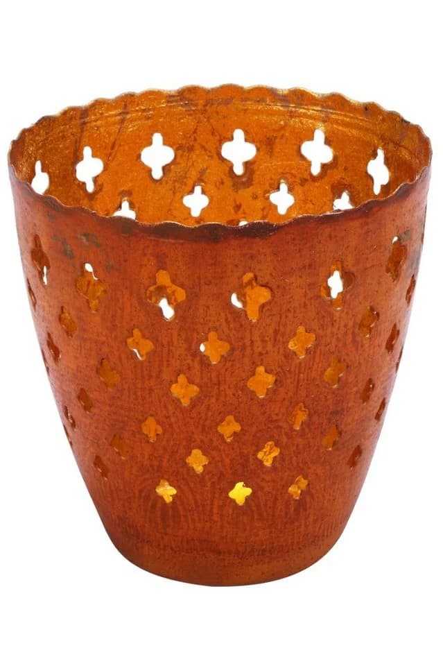 Mateo Teelichthalter 2er Set Orientalisch Rost Metall