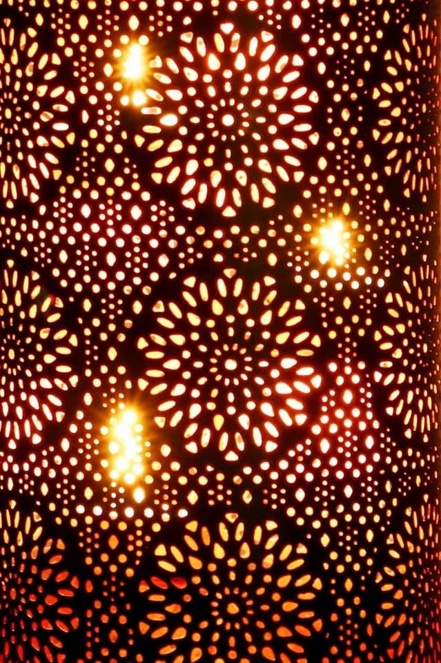 Marrakesch Orient Teelichthalter Schwarz Handarbeit - Bild 3