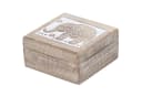 Marrakesch Orientalische Aufbewahrungsbox aus Massivholz Braun Handarbeit Bild 2