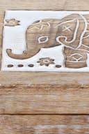 Marrakesch Orientalische Aufbewahrungsbox aus Massivholz Braun Handarbeit Bild 4