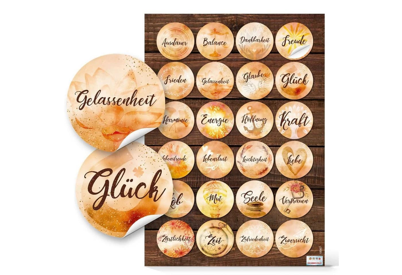 Logbuch-Verlag Großes Sticker Set mit 6 x 24 Aufklebern - Motivationssticker - Bild 5