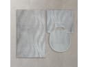 ROLFNERS Badematte 3-tlg. Set Grau Polypropylen Rutschfest Bild 1