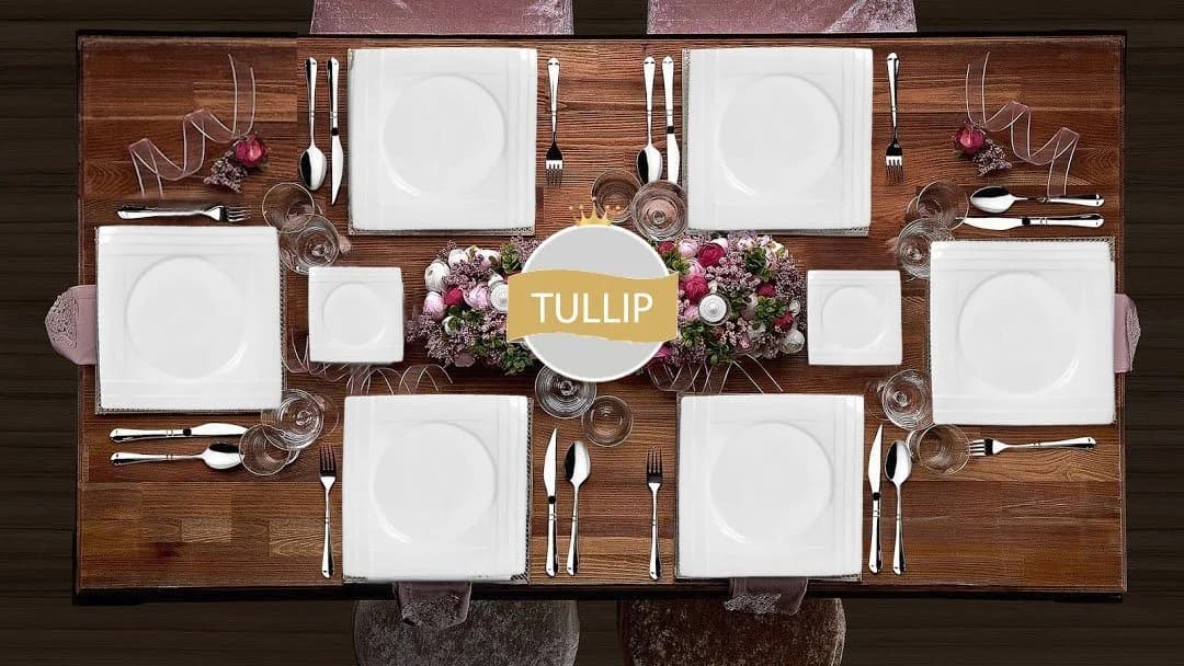 Tullip Kombiservice 43-tlg für 6 Personen Geschirr-Set - Bild 4