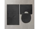 ROLFNERS Badematte 3-tlg. Set Schwarz rutschfest Polypropylen Bild 1