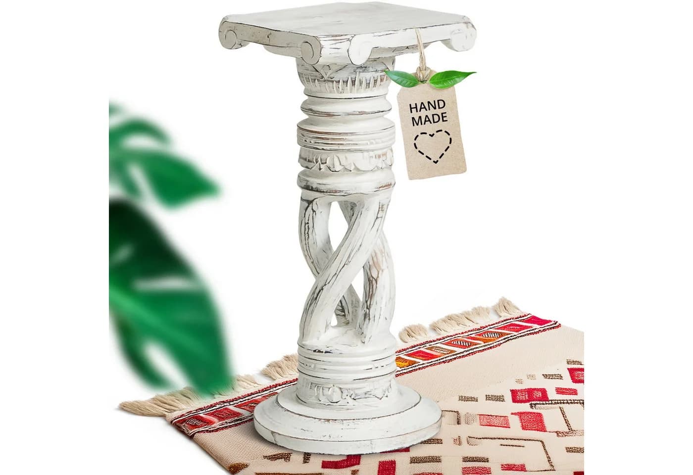 livasia Dekosäule Balinesische Holz Säule Gedreht Handgefertigt - Bild 2