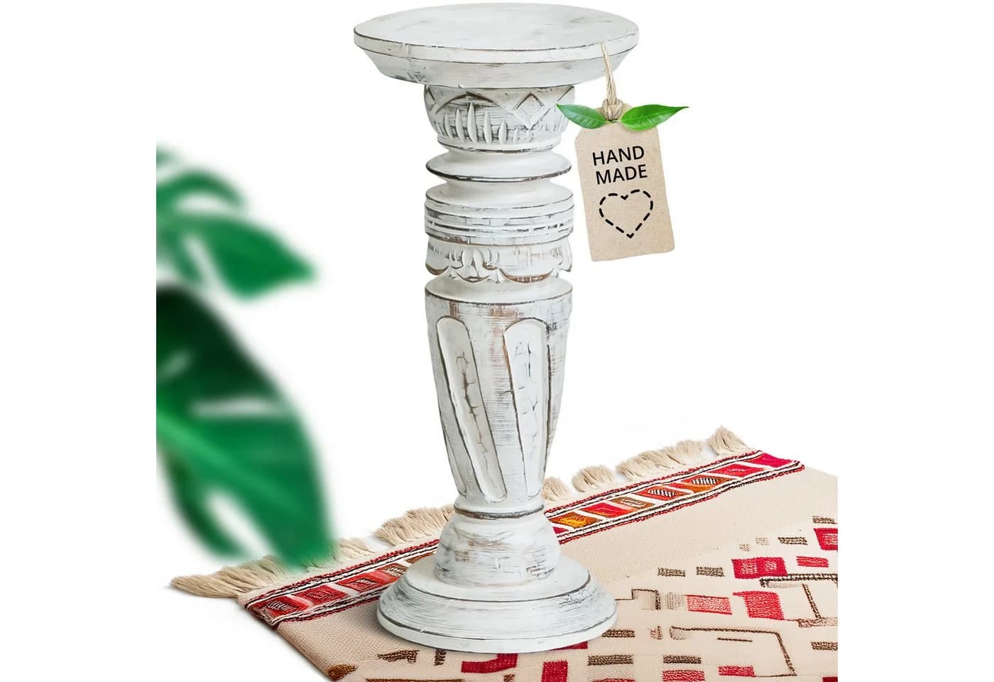 livasia Dekosäule Balinesische Holzfigur mit Rotationseffekt - Bild 2