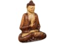 livasia Buddhafigur aus Massivholz, Vitarka Mudra, Ruheausstrahlend Bild 2