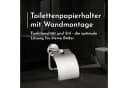 Bürstenking Toilettenpapierhalter mit Deckel Edelstahl Silber Serie 190 Bild 1