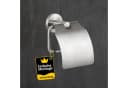 Bürstenking Toilettenpapierhalter mit Deckel Edelstahl Silber Serie 190 Bild 2