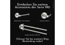 Bürstenking Toilettenpapierhalter mit Deckel Edelstahl Silber Serie 190 Bild 5