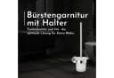 Bürstenking WC-Garnitur Edelstahl Matt Toilettenbürste mit Halter Bild 1
