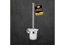 Bürstenking WC-Garnitur Edelstahl Matt Toilettenbürste mit Halter Bild 2