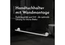 Bürstenking Handtuchhalter 60 cm Wand Badetuchhalter Edelstahl gebürstet Serie 190 Bild 1